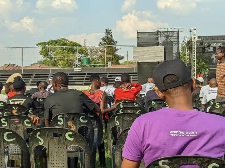 Crowd enjoying a live concert