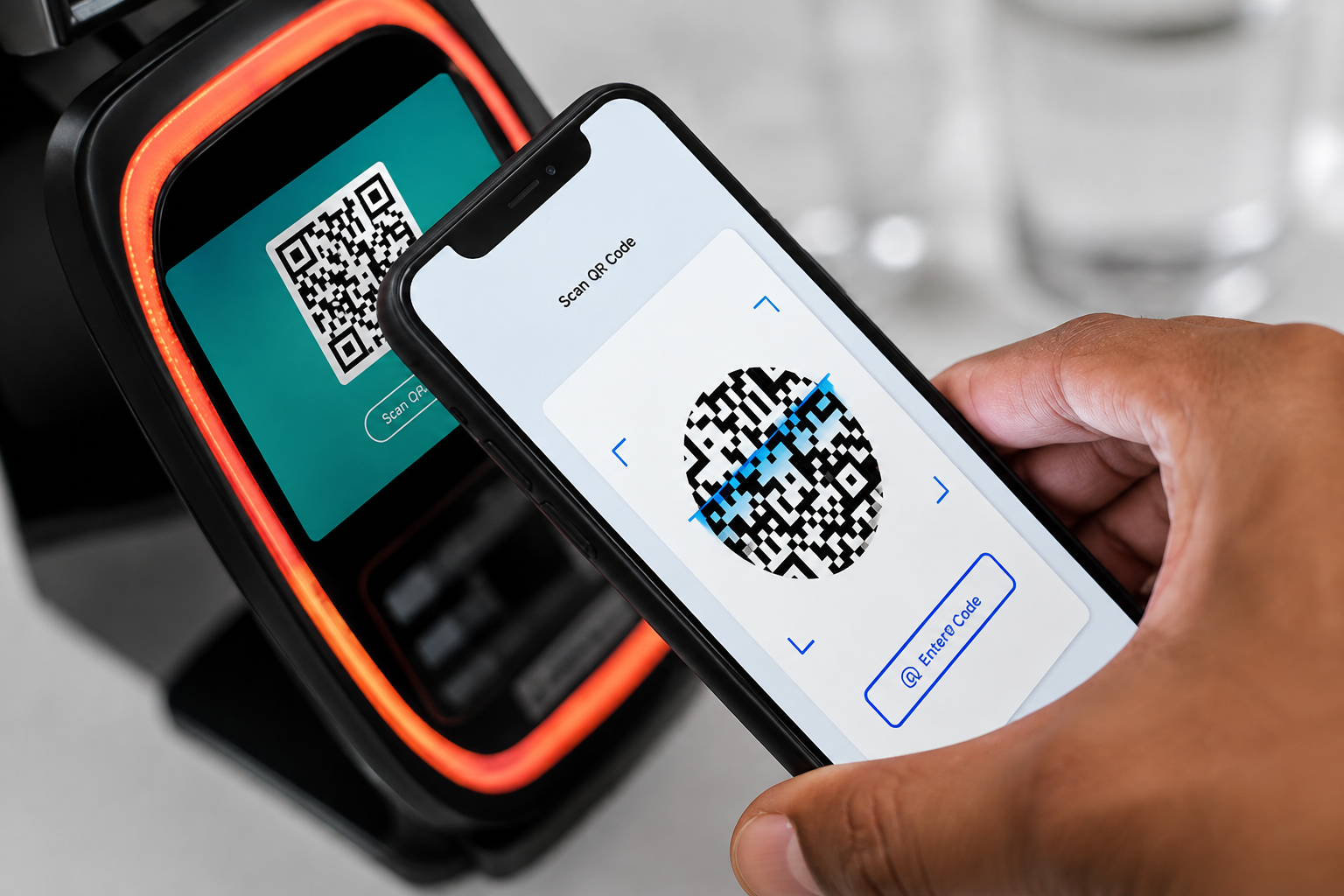 Smartphone displaying a digital event ticket